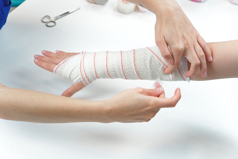 Can I still put a dressing on a wound that has become infected?