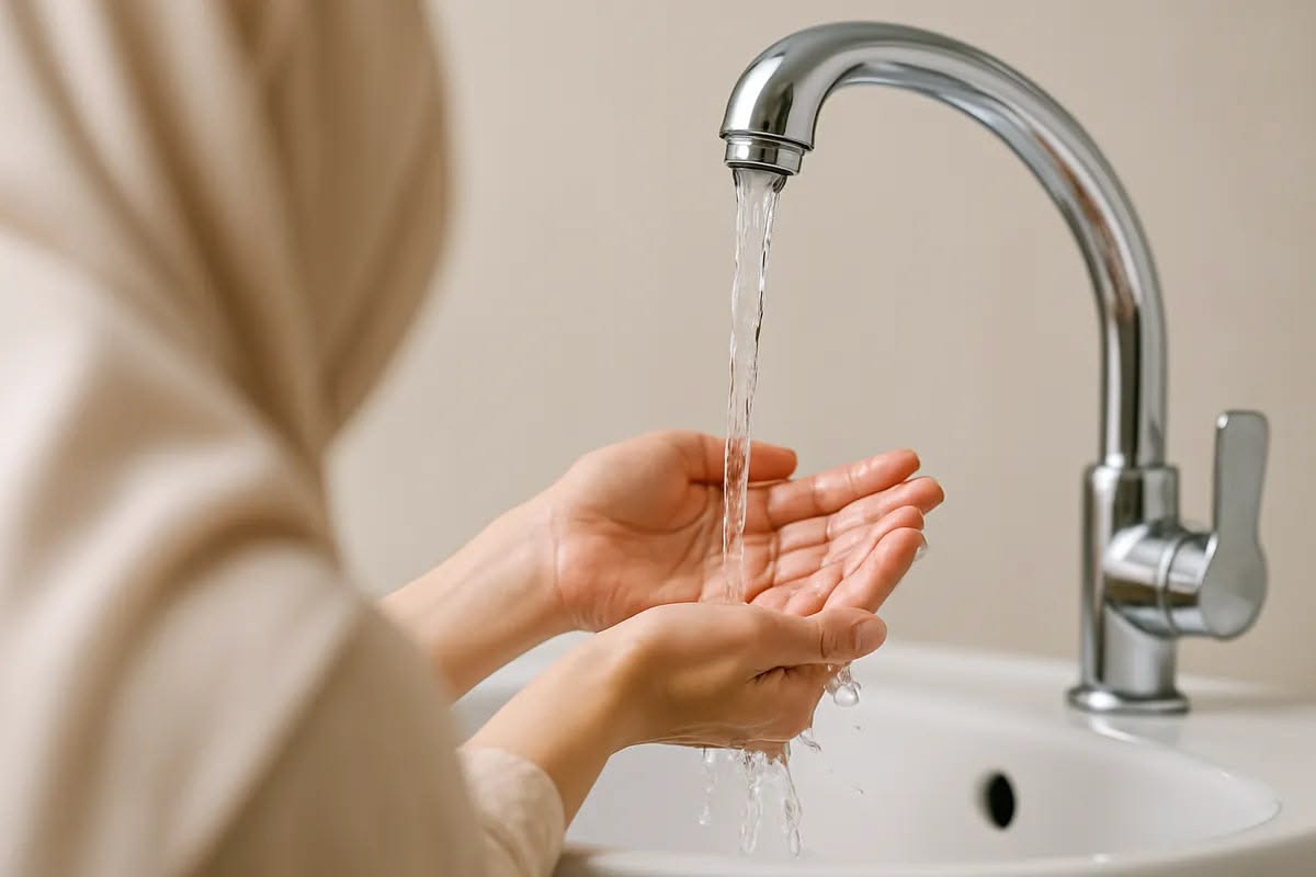 Is it okay to rinse a wound with tap water?