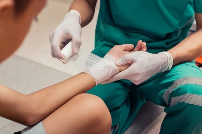 Why is dressing packed after an infected wound is opened?