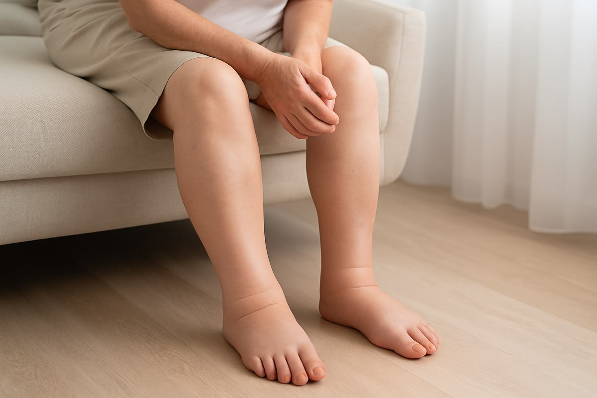 Why does lower limb edema make ulcer healing more difficult?